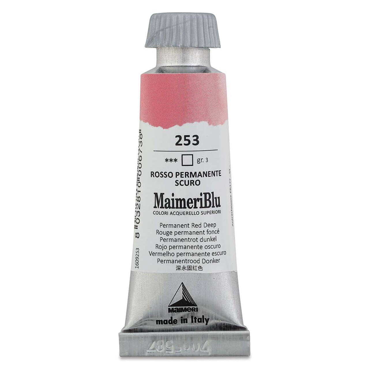 Maimeri Blu Artist Watercolor - Permanent Red Deep, 12 ml Tube